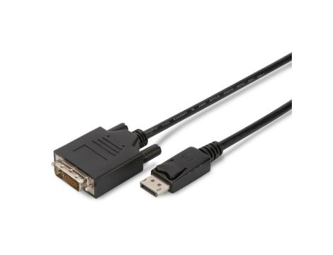 Kabel adapter DisplayPort 1.2 Typ DP/DVI-D(24+1), M/M czarny 5m AK-340301-050-S