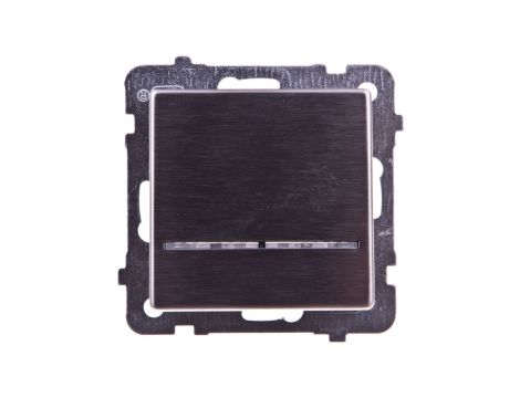 SONATA Łącznik kontrolny z podświetleniem stal inox ŁP-12RMS/m/37