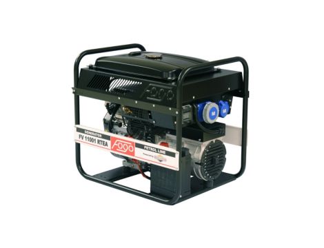 Agregat prądotwórczy 1-fazowy synchron 9,9kW 43A IP23 BiS 21 HP auto reg nap (AVR) rozr + aku duży zbiornik paliwa FV 11001 RTE