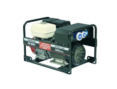 Agregat prądotwórczy 1-fazowy asynchron 5,6kW 24,3A IP54 Honda GX390 rozr + aku FH 6541 E