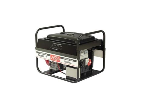 Agregat prądotwórczy 3-fazowy synchron 7kVA 5,6kW 10,1A IP23 Honda GX390 duży zbiornik paliwa FH 8000 T