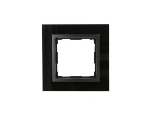 VENA2 Ramka pojedyncza szkło Xglass akrylowe czarny + antracyt 5209181