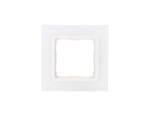 VENA2 Ramka pojedyncza szkło Xglass akrylowe białe + biały 5204181