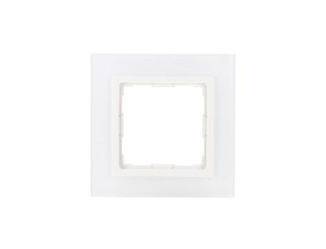 VENA2 Ramka pojedyncza szkło Xglass akrylowe białe + biały 5204181