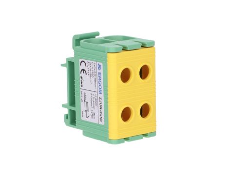 Złączka szynowa 2-torowa ZJUN-2x50 PE żółto-zielona R34RR-07020002003 /6szt./