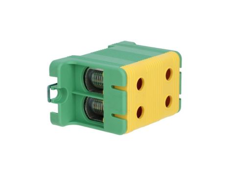 Złączka szynowa 2-torowa ZJUN-2x95 PE 95mm2 żółto-zielona R34RR-07020002103