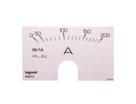 Skala 0-200A do amperomierza 004600 004615