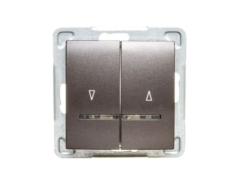 IMPRESJA Łącznik żaluzjowy z podświetleniem antracyt ŁP-7YS/m/50