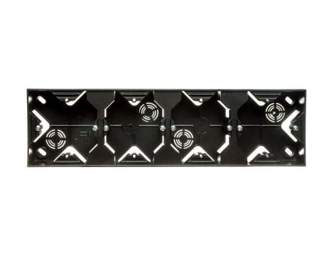 IMPRESJA Puszka natynkowa poczwórna antracyt PNP-4Y/50