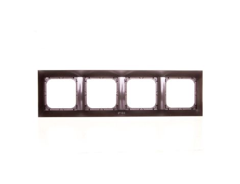 IMPRESJA Ramka poczwórna do łączników IP44 antracyt RH-4Y/50