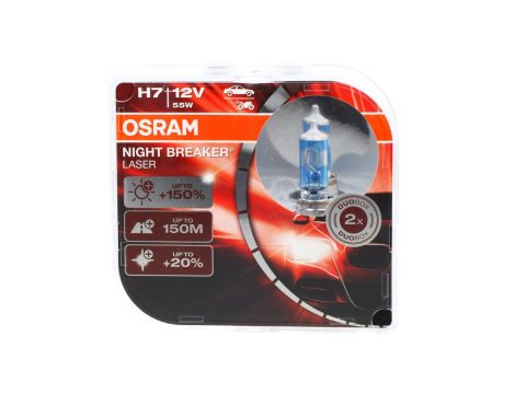 Żarówka samochodowa PX26d 12V H7 55W NIGHT BREAKER LASER Gen.2 DUO BOX 64210NL-HCB