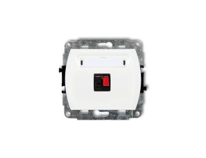 TREND Gniazdo głośnikowe pojedyncze biały GG-1