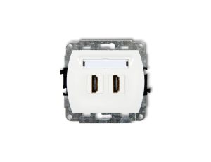 TREND Gniazdo podwójne HDMI biały HDMI-2