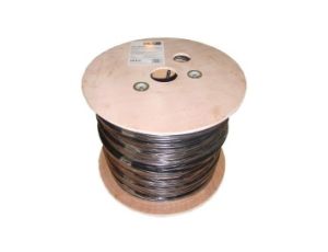 Kabel F/UTP kat. 5e 305m (karton) PE drut czarny zewnętrzny żelowany DK-TP522
