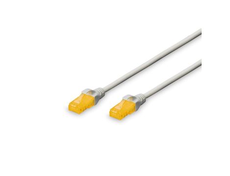 Kabel krosowy (Patch Cord) RJ45/RJ45 U/UTP kat. 6A 0,5m AWG 26/7 LS0H szary DK-1613-A-005