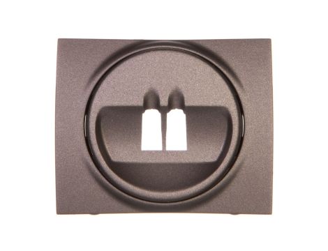 SISTENA LIFE Plakietka gniazda głośnikowego pojedynczego choco 771200