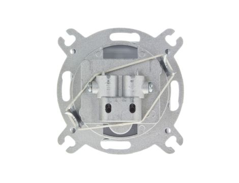 KARO Gniazdo antenowe RTV przelotowe 16dB srebrny perłowy GPA-16SP/m/43