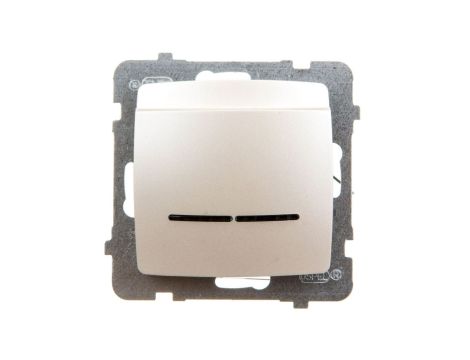 KARO Łącznik hotelowy z podświetleniem ecru perłowy ŁP-15SS/m/42