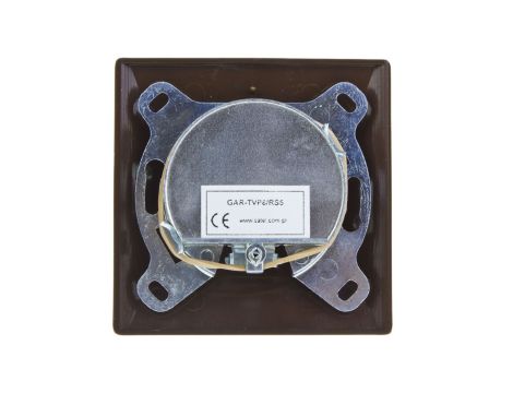 AKCENT Gniazdo antenowe RTV końcowe 2,5-3dB brązowe GPA-AK/24