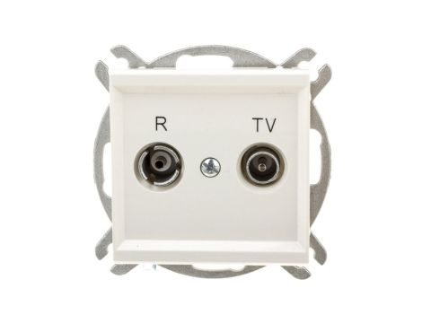 SONATA Gniazdo antenowe RTV przelotowe 10dB ecru GPA-10RP/m/27