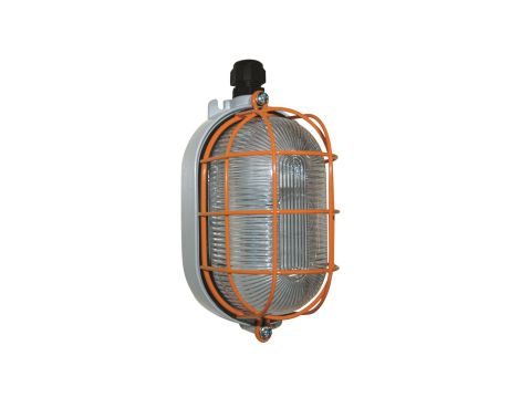 Oprawa oświetleniowa przeciwwybuchowa z siatką ochronną i szklanym kloszem, aluminiowa obudowa 250V 53W 1V M20 IP65 P831272EX