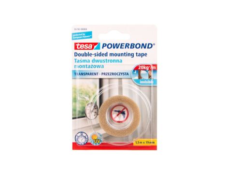 Taśma montażowa POWERBOND przezroczysta 1,5m 19mm 55743-00004-20 /12szt./