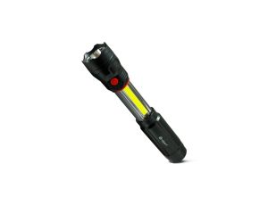 Rozsuwana latarka aluminiowa LED COB 150+50lm SP0402