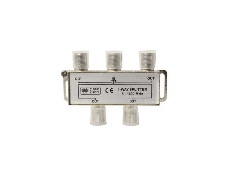 Rozdzielacz sygnału TV splitter 1x F / 4x F UR08