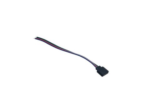 Złączka do taśmy led rgb 10mm 4-pin żeńska z kablem bez klik