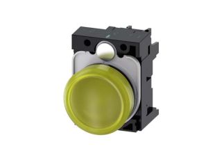 Lampka sygnalizacyjna kompletna 22mm żółta LED 230V AC tworzywo przył śrubowe SIRIUS ACT 3SU1106-6AA30-1AA0