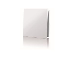 Kratka wentylacyjna z dekoracyjnym panelem wymiennym 160x160 biała MWKLIQWH