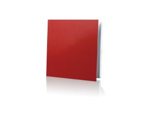 Kratka wentylacyjna z dekoracyjnym panelem wymiennym 160x160 czerwona MWKLIQRED