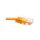 Kabel krosowy płaski patchcord U/UTP kat.6 żółty 3m 96420