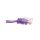Kabel krosowy płaski patchcord U/UTP kat.6 fioletowy 2m 96417