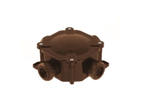 Puszka n/t hermetyczna PH PG16 75x75x33 5x4mm2 IP67 brązowa A.0035BR