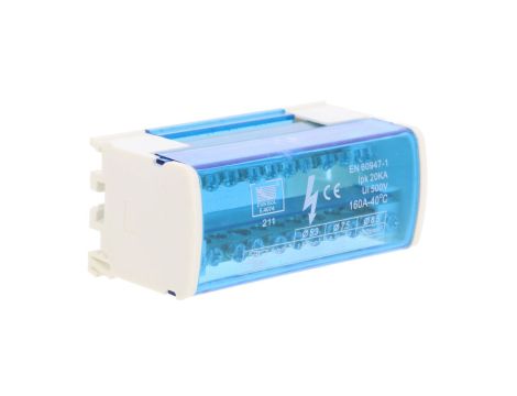 Blok rozdzielczy 125A 500V 2P 11-zaciskowy E.4074