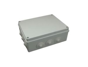 Puszka n/t hermetyczna 240x190x90 12 dławików IP65 szara S-BOX 506