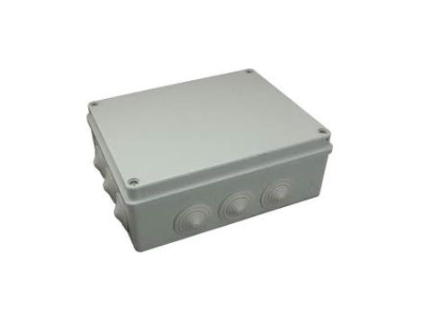 Puszka n/t hermetyczna 240x190x90 12 dławików IP65 szara S-BOX 506