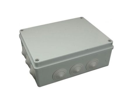 Puszka n/t hermetyczna 380x300x120 12 dławików IP65 szara S-BOX 706