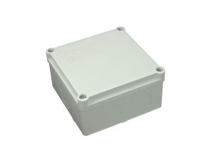 Puszka n/t hermetyczna 100x100x50 bez dławików IP65 szara S-BOX 116