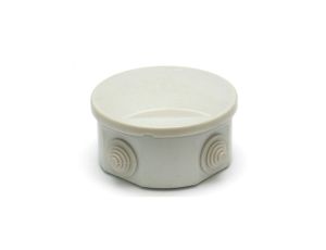 Puszka n/t hermetyczna 80x40 klik 4 dławiki IP44 biała S-BOX 026B