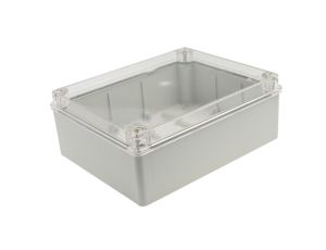 Puszka n/t hermetyczna 240x190x190 bez dławików IP65 pokrywa przezroczysta S-BOX 516-P