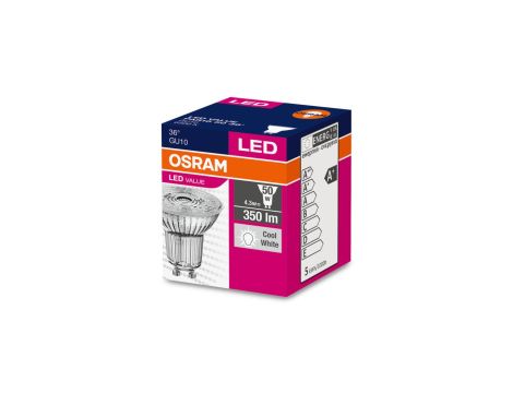 Żarówka LED GU10 VALUE PAR16 50 36st 4,3W/865 230V 4058075817715