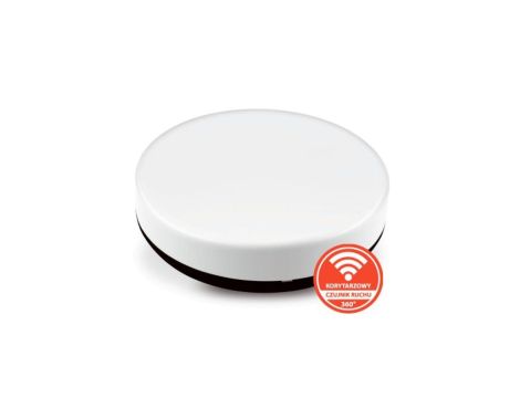 Plafon NEO n/t 18W AC 230V 50Hz 4000K (neutr.) 120 st. IP54 z koryt. czujnikiem ruchu 1810lm PL-NEO/LED/18W/CRK czarny