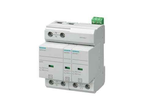 Ogranicznik przepięć Typ T1+T2 3P+N Uc 350V 25kA TN-S ze stykami sygn. SENTRON 5SD7442-1