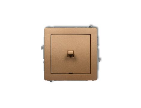 DECO Łącznik jednobiegunowy w stylu amerykańskim złoty metalik 8DWPUS-1