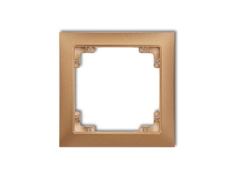 DECO Ramka uniwersalna pojedyncza z tworzywa DECO Soft złoty metalik 8DRSO-1