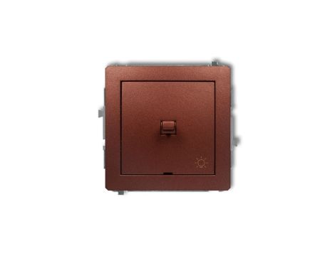 DECO Przycisk /światło/ w stylu amerykańskim brązowy metalik 9DWPUS-5