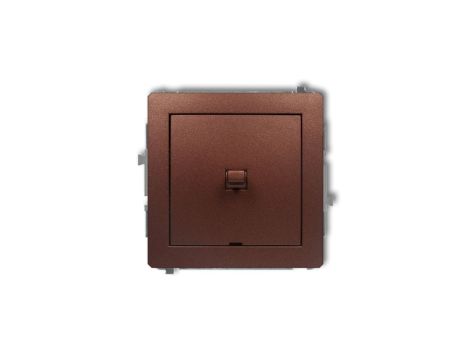 DECO Przycisk jednobiegunowy (jeden klawisz, bez piktogramu) w stylu amerykańskim brązowy metalik 9DWPUS-4.1