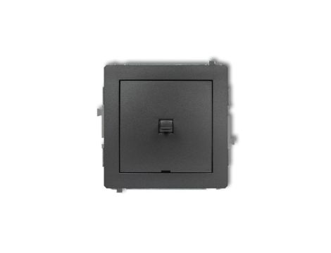 DECO Łącznik jednobiegunowy w stylu amerykańskim czarny mat 12DWPUS-1